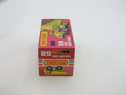 Matchbox Superfast 58C Faun Dump Truck CAT Tampo