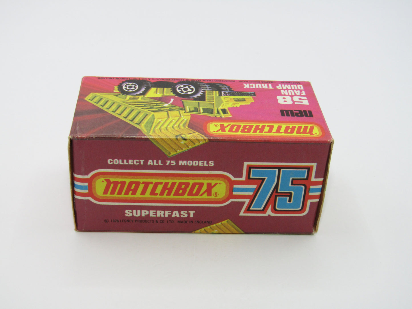 Matchbox Superfast 58C Faun Dump Truck CAT Tampo