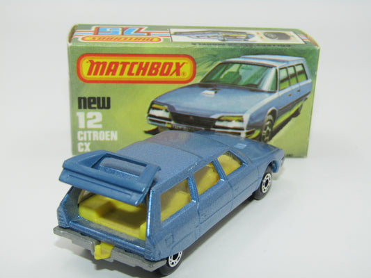 Matchbox Superfast 12C Citroen CX YELLOW Interior