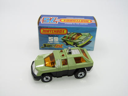 Matchbox Superfast 59C Planet Scout Avacado AMBER Windows