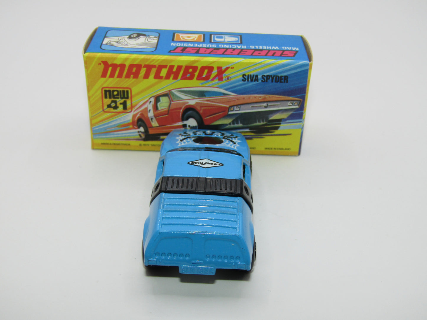 Matchbox Superfast Black Widow No 41 Siva Spyder Base Black Window