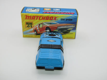 Matchbox Superfast Black Widow No 41 Siva Spyder Base Black Window