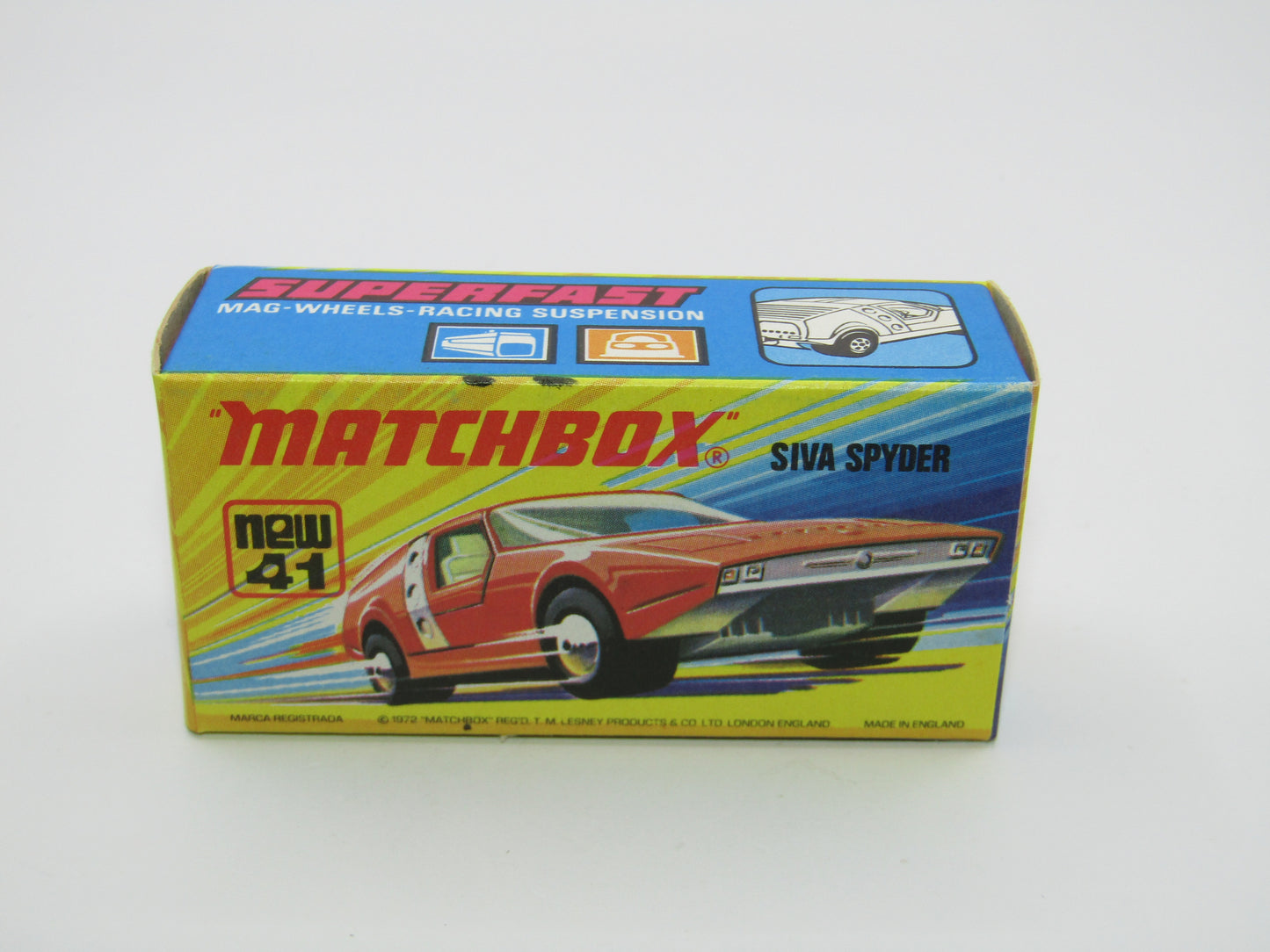 Matchbox Superfast Black Widow No 41 Siva Spyder Base Black Window