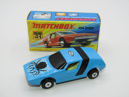 Matchbox Superfast RN VIII Black Widow Black Windows