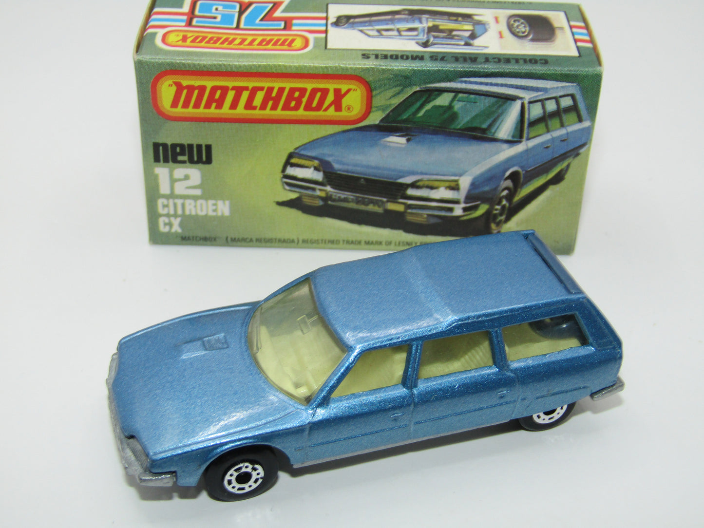 Matchbox Superfast 12C Citroen CX CREAM Interior