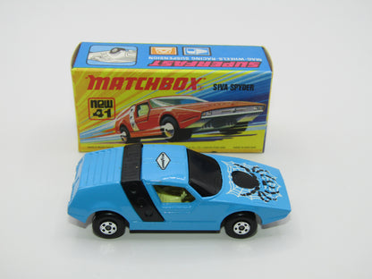 Matchbox Superfast RN VIII Black Widow Black Windows