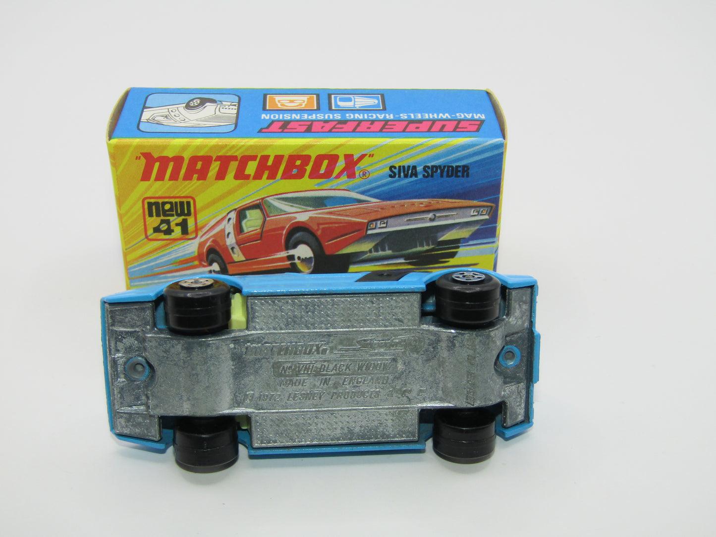 Matchbox Superfast RN VIII Black Widow Black Windows