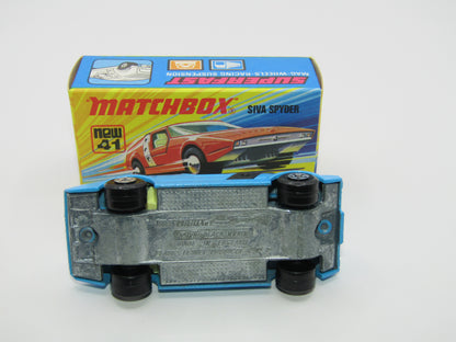 Matchbox Superfast RN VIII Black Widow Black Windows