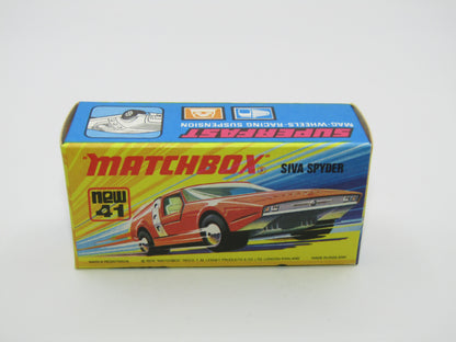 Matchbox Superfast RN VIII Black Widow Black Windows