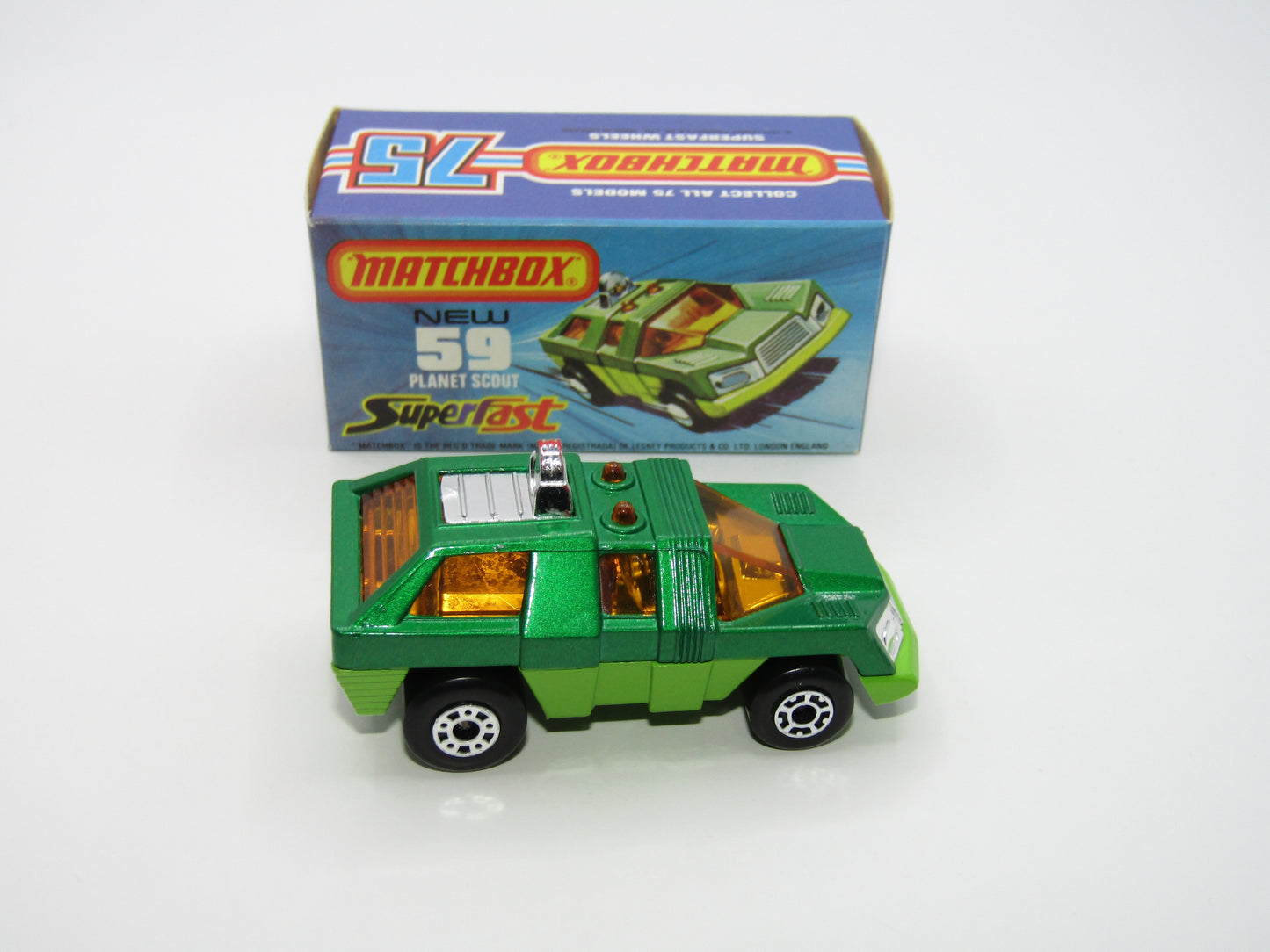 Matchbox Superfast 59C Planet Scout DARK GREEN base