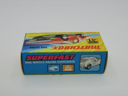 Matchbox Superfast RN VIII Black Widow Black Windows