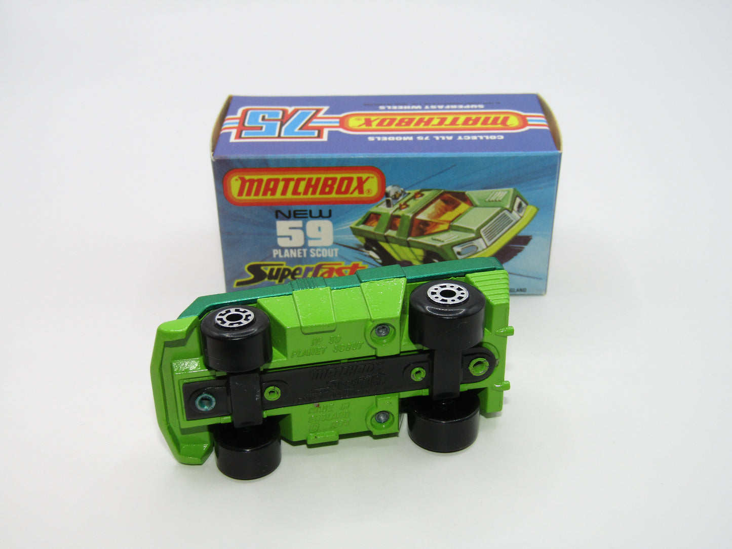 Matchbox Superfast 59C Planet Scout DARK GREEN base
