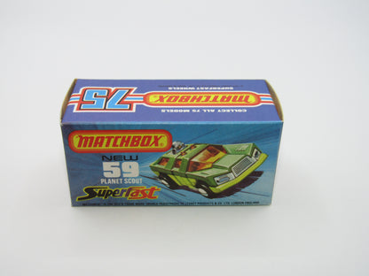 Matchbox Superfast 59C Planet Scout DARK GREEN base