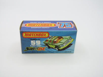 Matchbox Superfast 59C Planet Scout DARK GREEN base