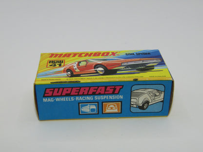 Matchbox Superfast RN VIII Black Widow Black Windows