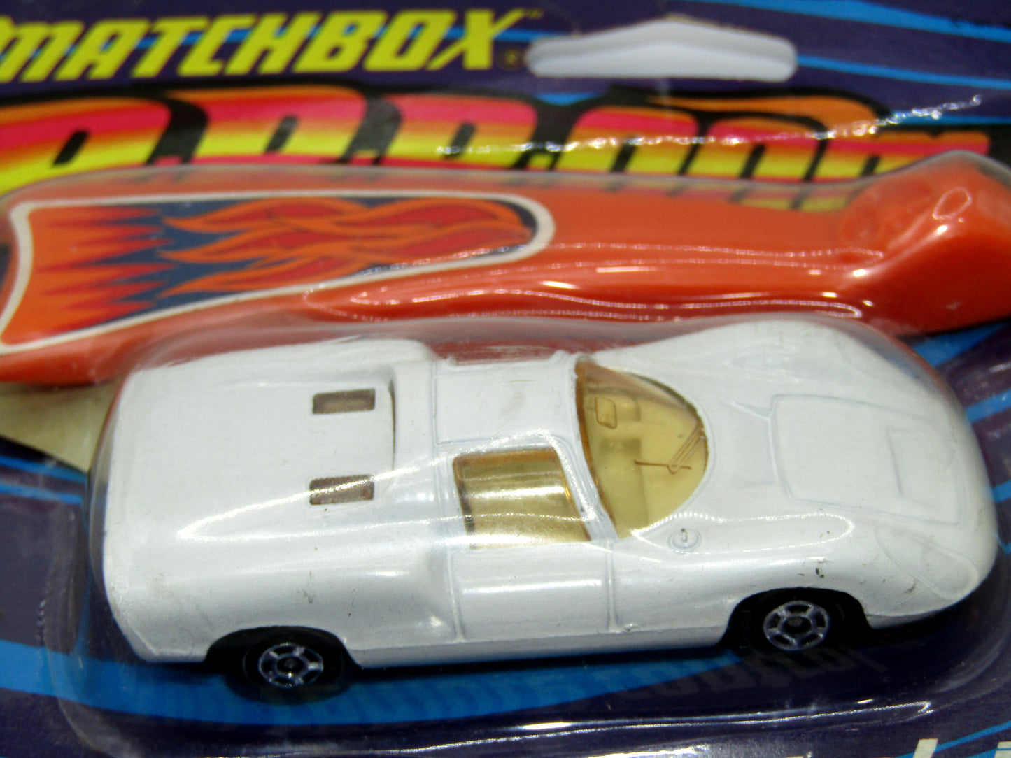 Matchbox Superfast Brrroom Stick Issue White Porsche 910