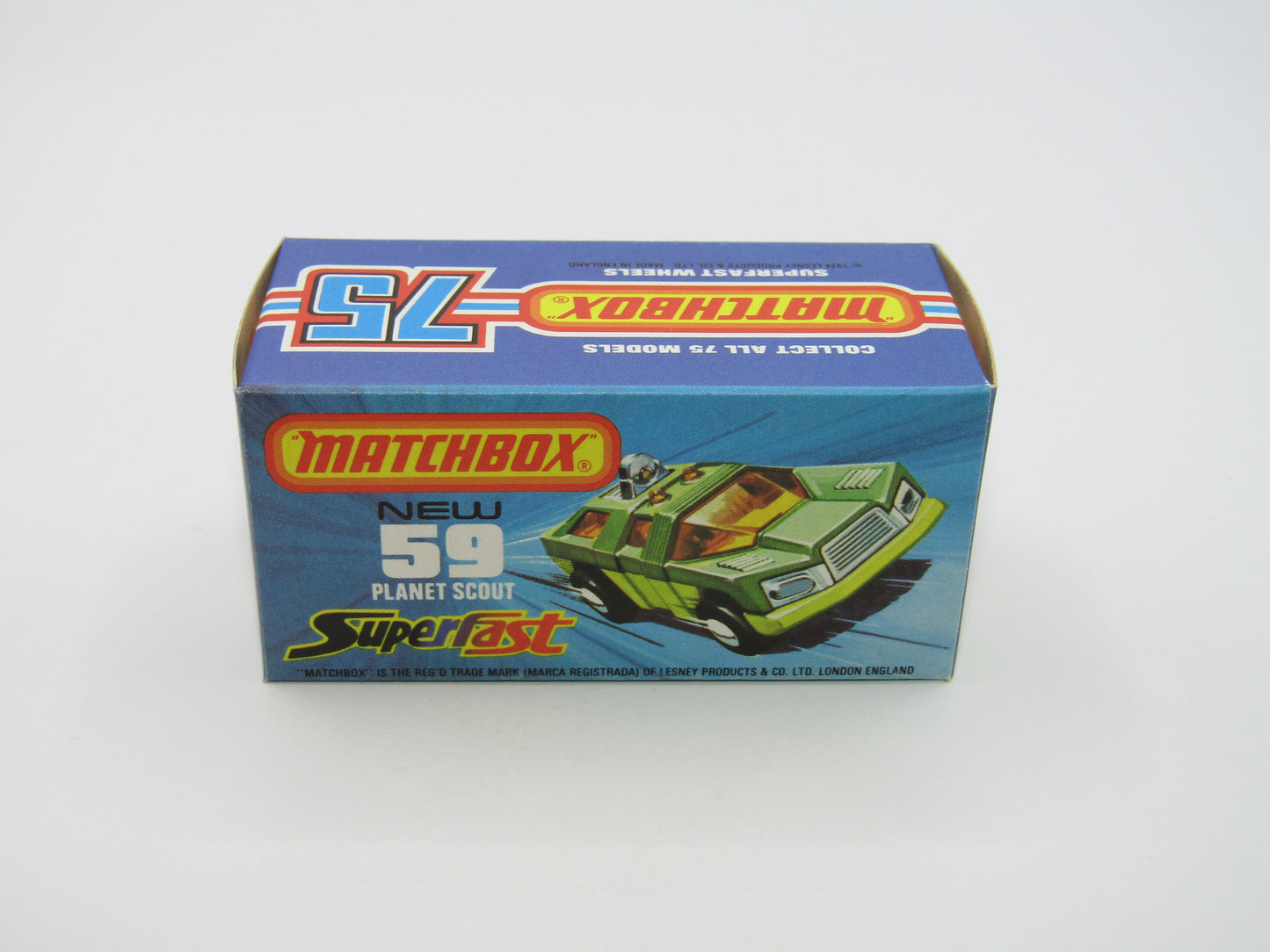 Matchbox Superfast 59C Planet Scout Metallic Green LIGHT AMBER Windows