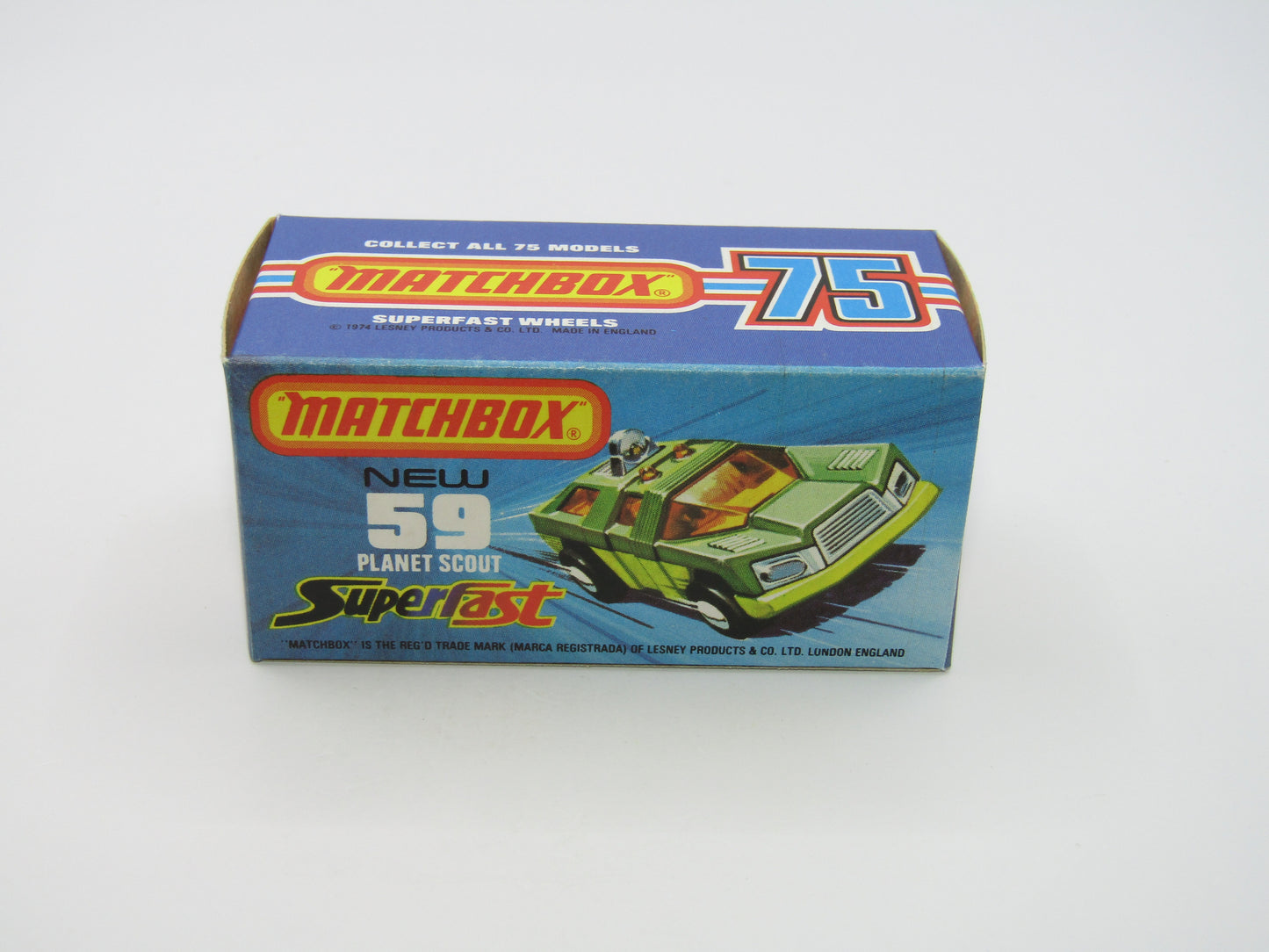 Matchbox Superfast 59C Planet Scout Metallic Green LIGHT AMBER Windows