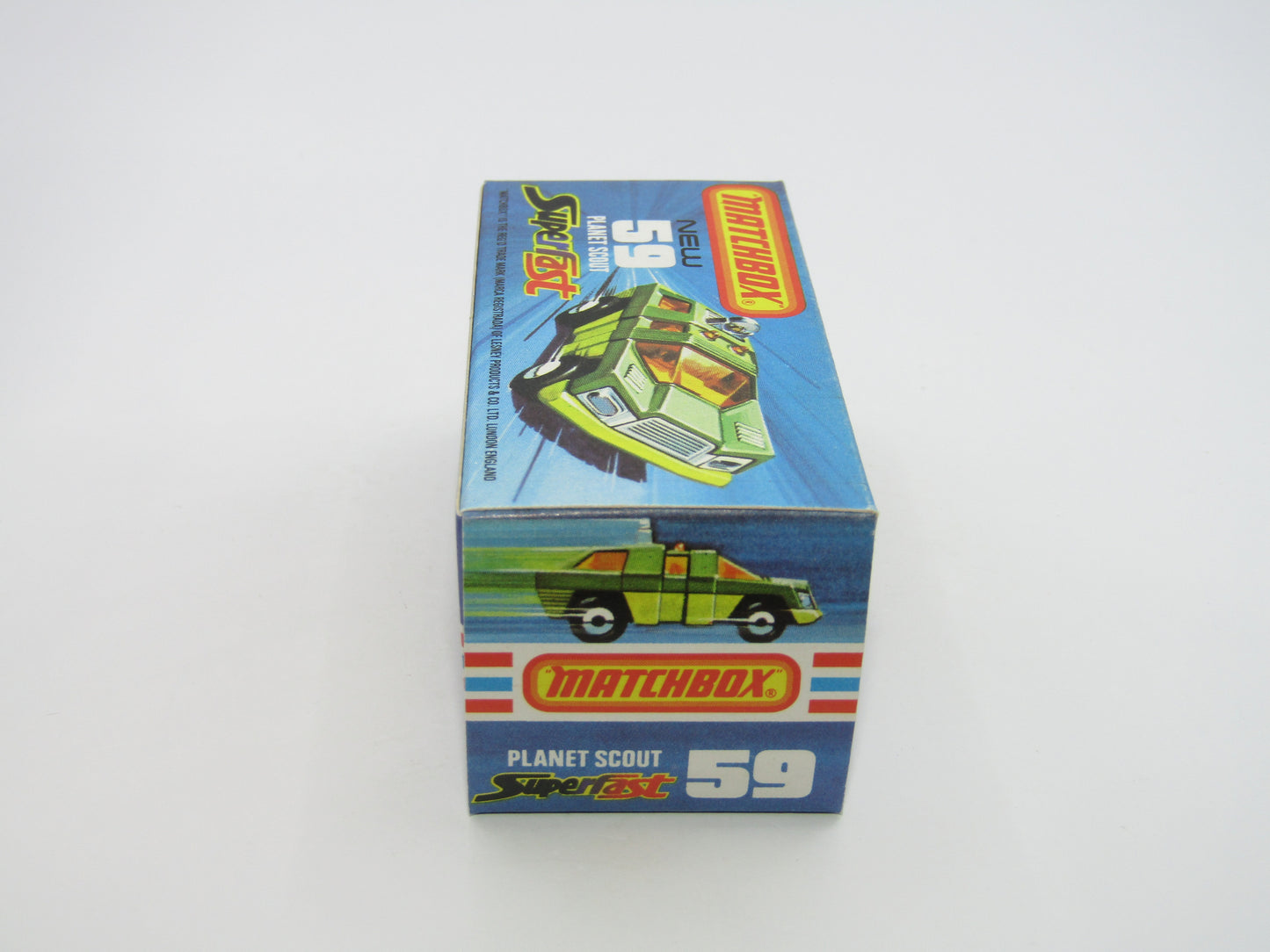 Matchbox Superfast 59C Planet Scout Metallic Green LIGHT AMBER Windows