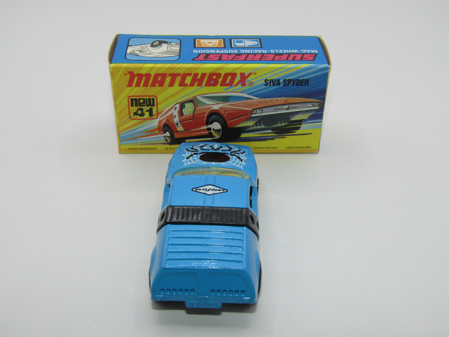 Matchbox Superfast RN VIII Black Widow CLEAR Windows