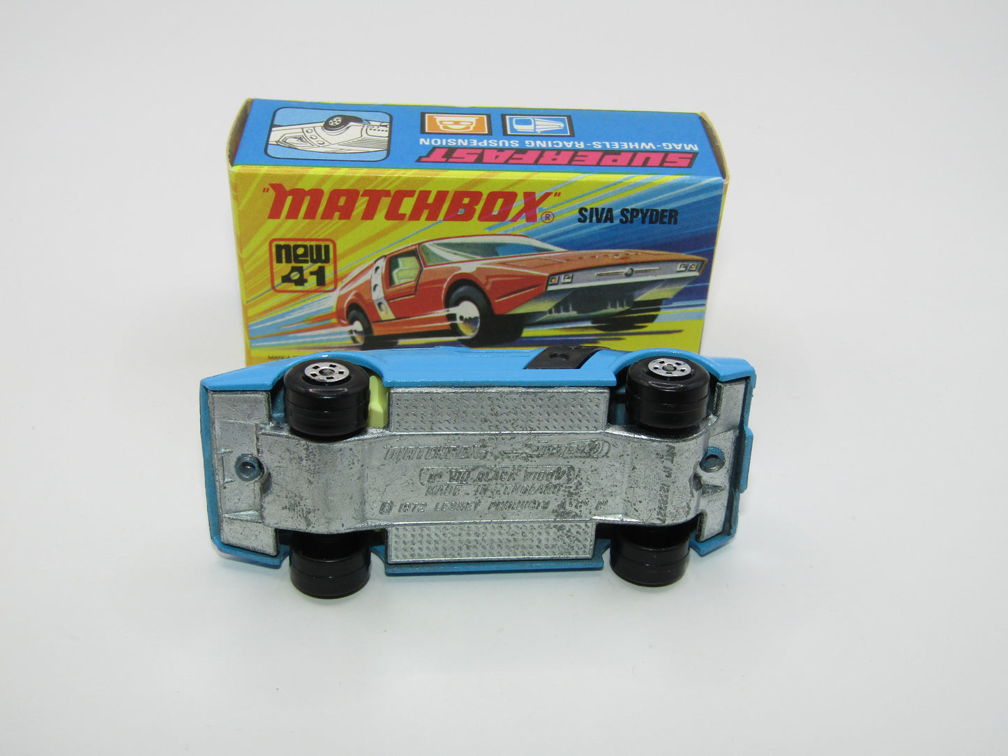 Matchbox Superfast RN VIII Black Widow CLEAR Windows