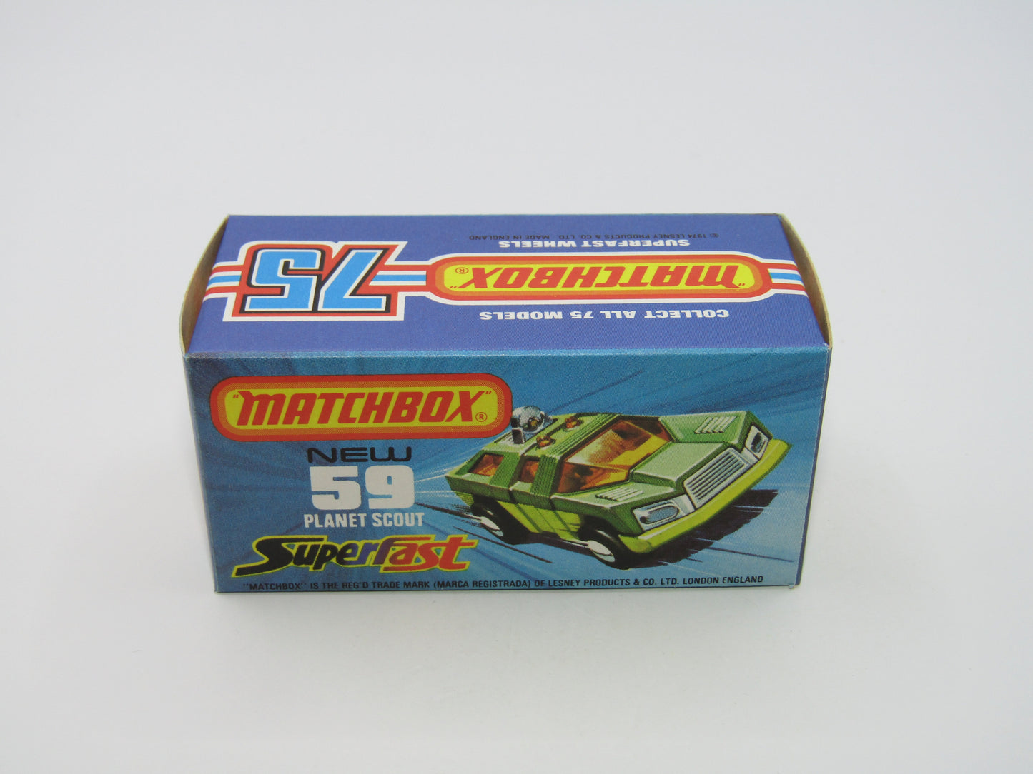Matchbox Superfast 59C Planet Scout Metallic Green Apple Green Base