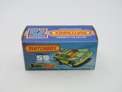 Matchbox Superfast 59C Planet Scout Metallic Green Apple Green Base