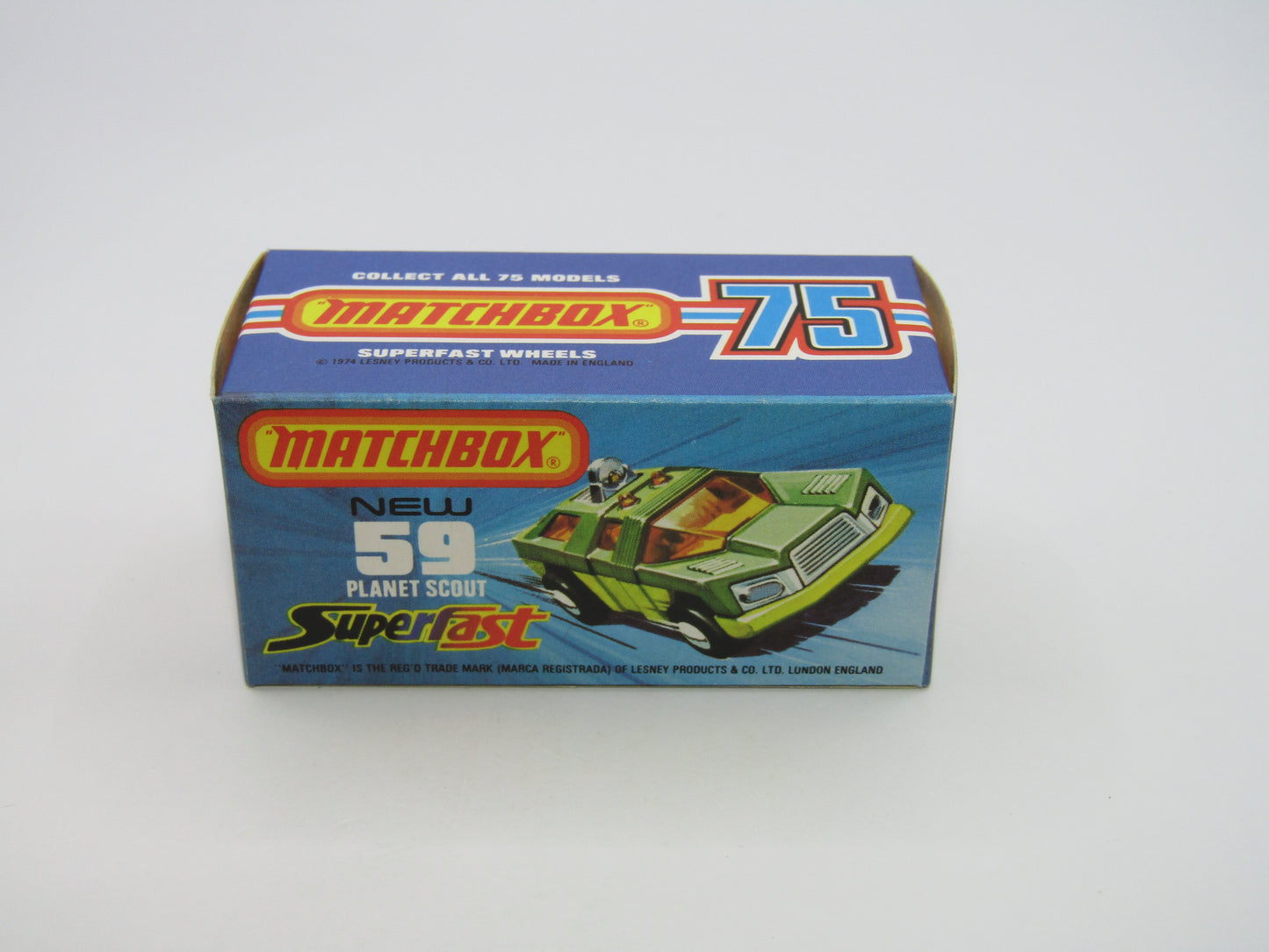 Matchbox Superfast 59C Planet Scout Metallic Green Apple Green Base
