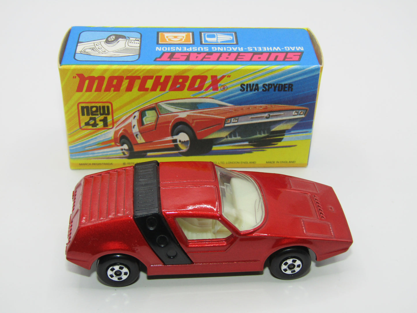 Matchbox Superfast 41B Siva Spyder Bronze IVORY Interior