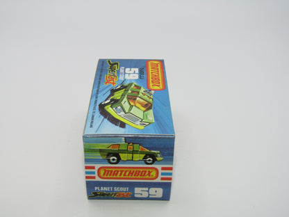 Matchbox Superfast 59C Planet Scout Metallic Green Apple Green Base