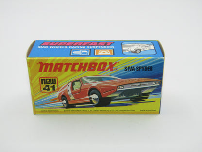 Matchbox Superfast 41B Siva Spyder Bronze IVORY Interior