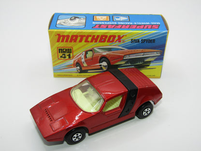 Matchbox Superfast 41B Siva Spyder Bronze WITHOUT LINES on Black Strap
