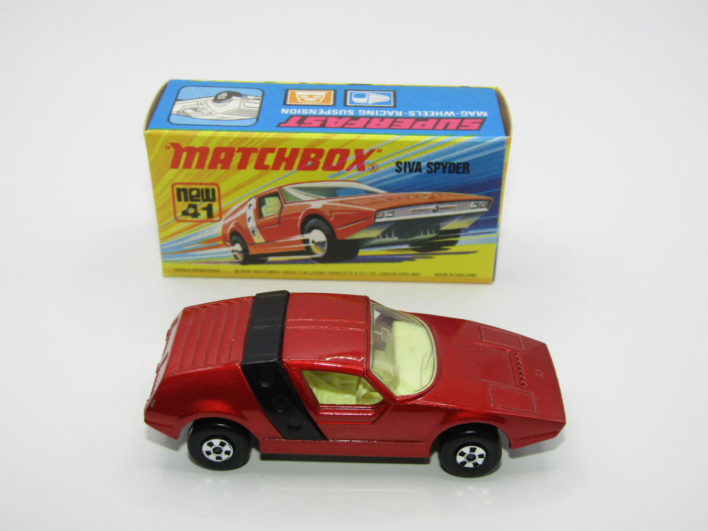 Matchbox Superfast 41B Siva Spyder Bronze WITHOUT LINES on Black Strap