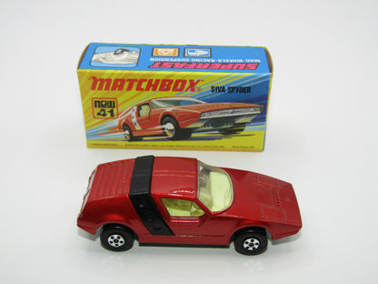 Matchbox Superfast 41B Siva Spyder Bronze WITHOUT LINES on Black Strap