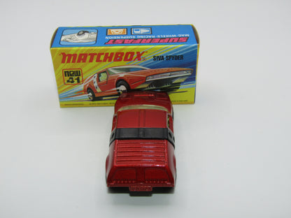 Matchbox Superfast 41B Siva Spyder Bronze WITHOUT LINES on Black Strap