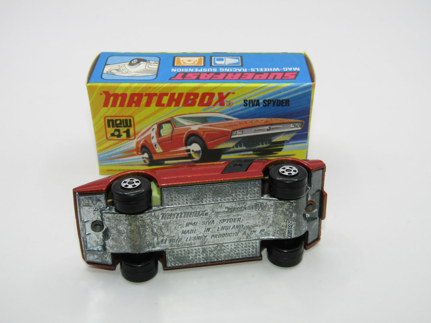 Matchbox Superfast 41B Siva Spyder Bronze WITHOUT LINES on Black Strap