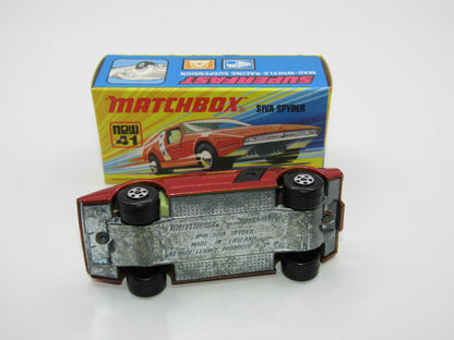 Matchbox Superfast 41B Siva Spyder Bronze WITHOUT LINES on Black Strap