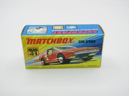 Matchbox Superfast 41B Siva Spyder Bronze WITHOUT LINES on Black Strap