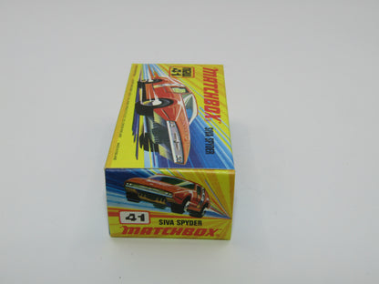 Matchbox Superfast 41B Siva Spyder Bronze WITHOUT LINES on Black Strap