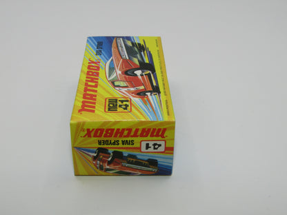 Matchbox Superfast 41B Siva Spyder Bronze WITHOUT LINES on Black Strap
