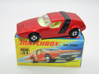 Matchbox Superfast 41B Siva Spyder Bronze NARROW 4 SPOKE Wheels
