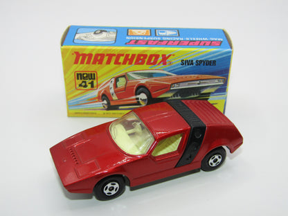 Matchbox Superfast 41B Siva Spyder Bronze NARROW 4 SPOKE Wheels