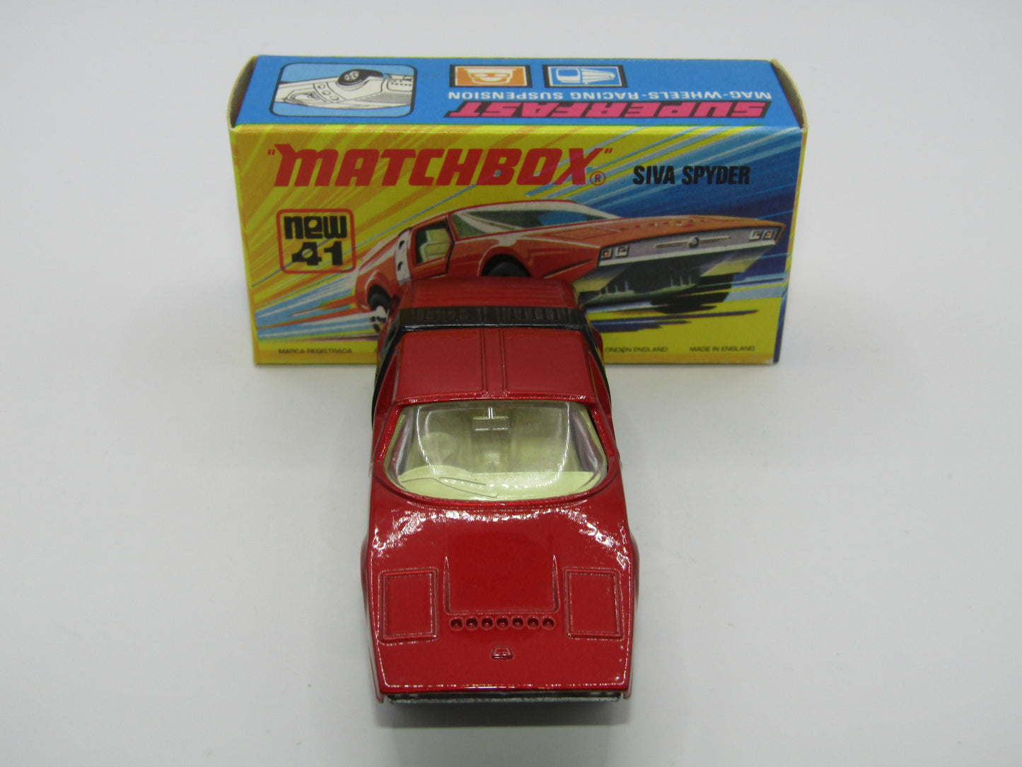 Matchbox Superfast 41B Siva Spyder Bronze NARROW 4 SPOKE Wheels