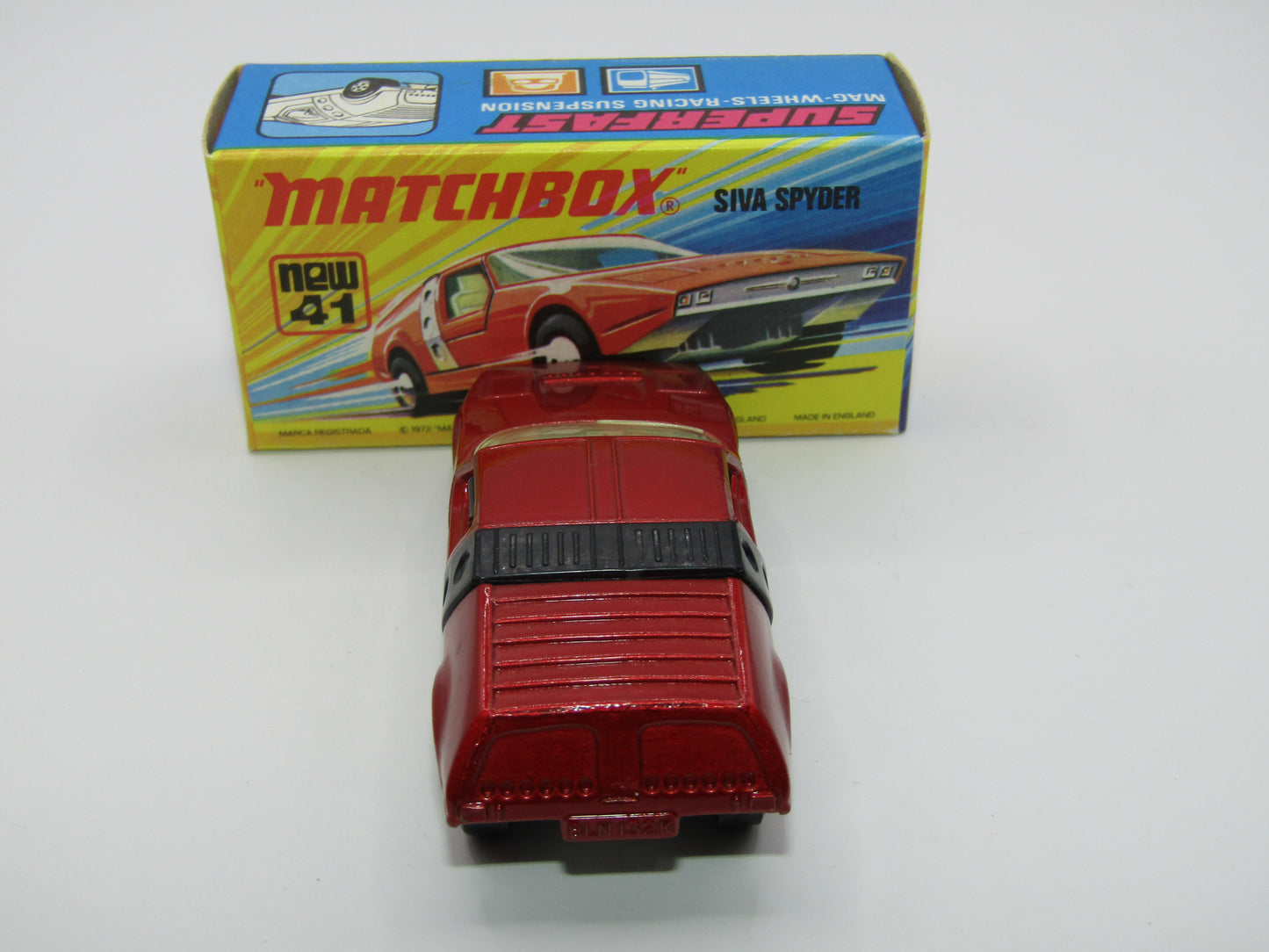Matchbox Superfast 41B Siva Spyder Bronze NARROW 4 SPOKE Wheels
