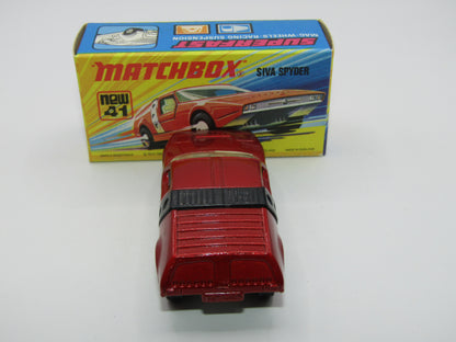 Matchbox Superfast 41B Siva Spyder Bronze NARROW 4 SPOKE Wheels