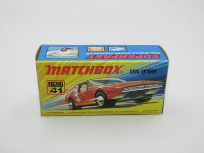 Matchbox Superfast 41B Siva Spyder Bronze NARROW 4 SPOKE Wheels