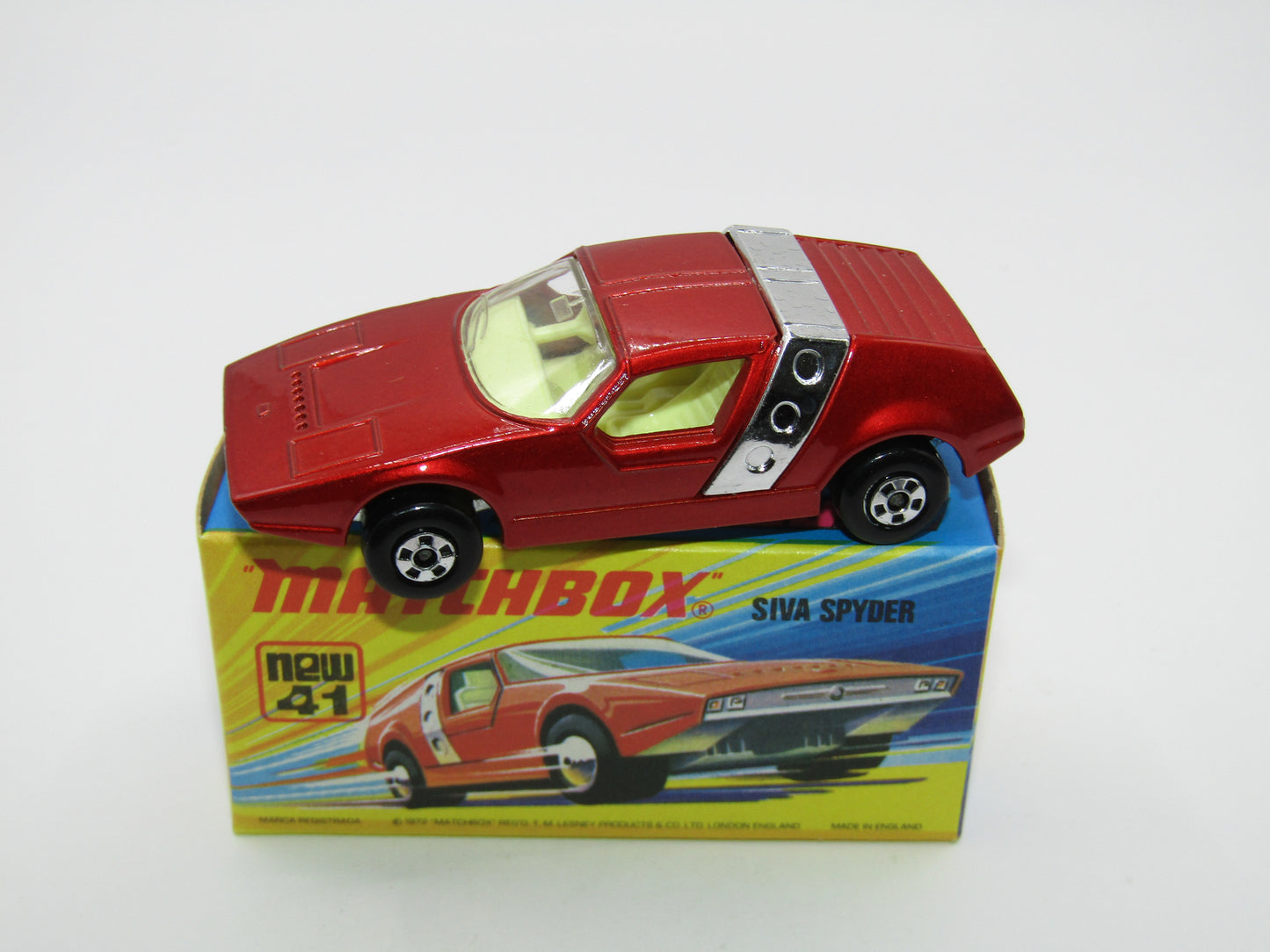 Matchbox Superfast 41B Siva Spyder Bronze CHROME STRAP