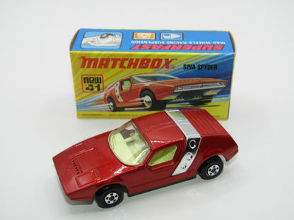Matchbox Superfast 41B Siva Spyder Bronze CHROME STRAP