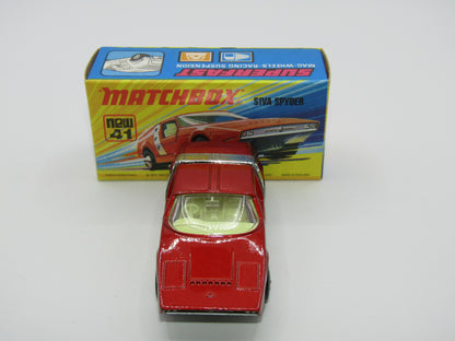 Matchbox Superfast 41B Siva Spyder Bronze CHROME STRAP