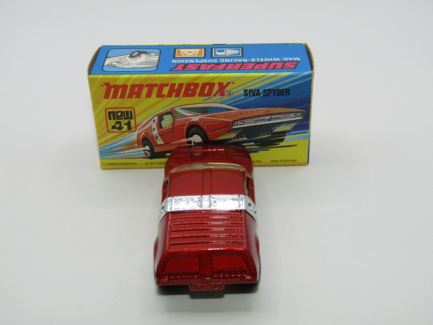 Matchbox Superfast 41B Siva Spyder Bronze CHROME STRAP